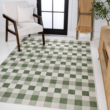 Darcy Traditional Geometric Bold Gingham Area Rug